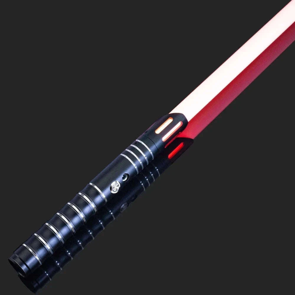 RGB Metal Lightsaber with Sound, USB Charging, Removable Blade-Type 9 Gold RGB
