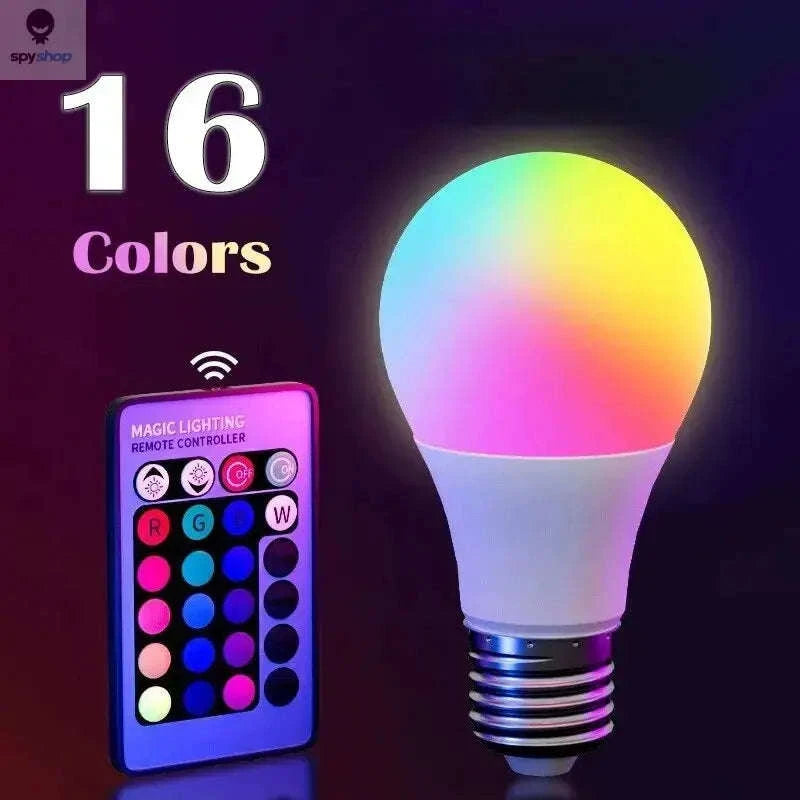 RGB Multicolor Bulb E27 – Dimmable LED Lamp With Remote Control-1pc