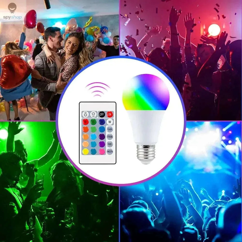 RGB Multicolor Bulb E27 – Dimmable LED Lamp With Remote Control-1pc