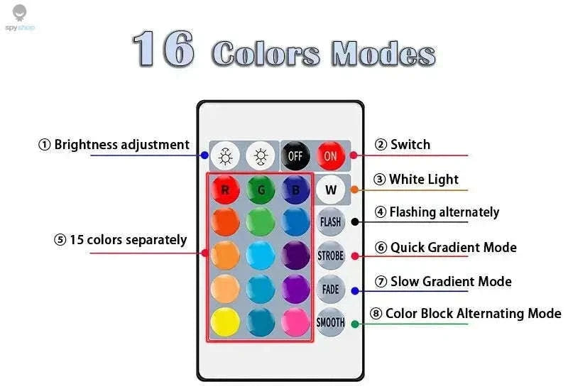 RGB Multicolor E27 LED Bulb with Remote Control-1pc