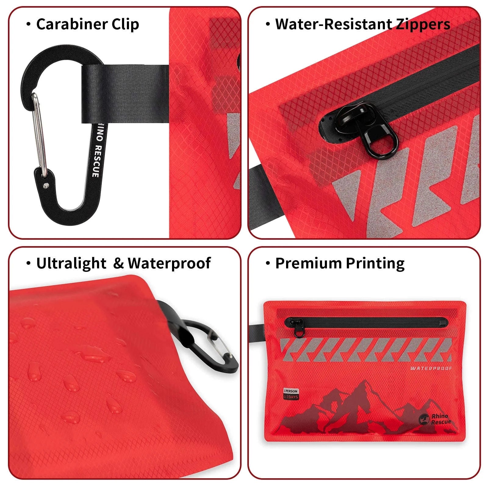 RHINO RESCUE Ultralight Waterproof First Aid Kit-First Aid Kit