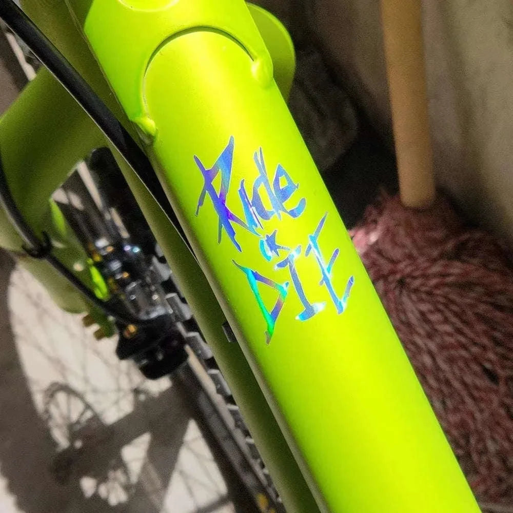 Ride or Die Bike Frame Sticker-LK-RIDE-FY-G / 2.8x4CM(S)