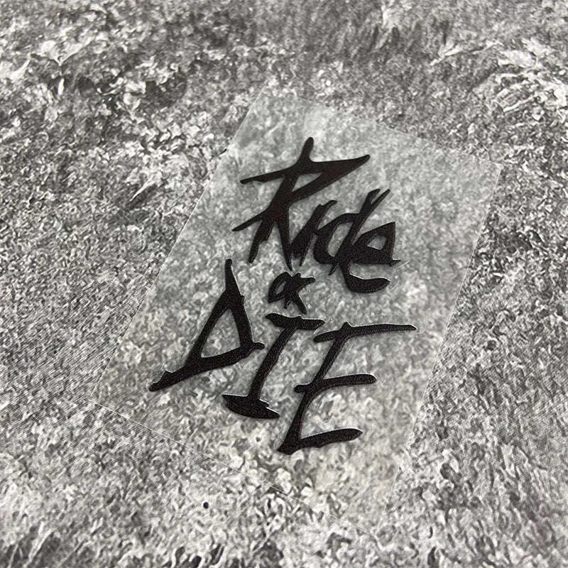 Ride or Die Bike Frame Sticker-LK-RIDE-FY-G / 2.8x4CM(S)