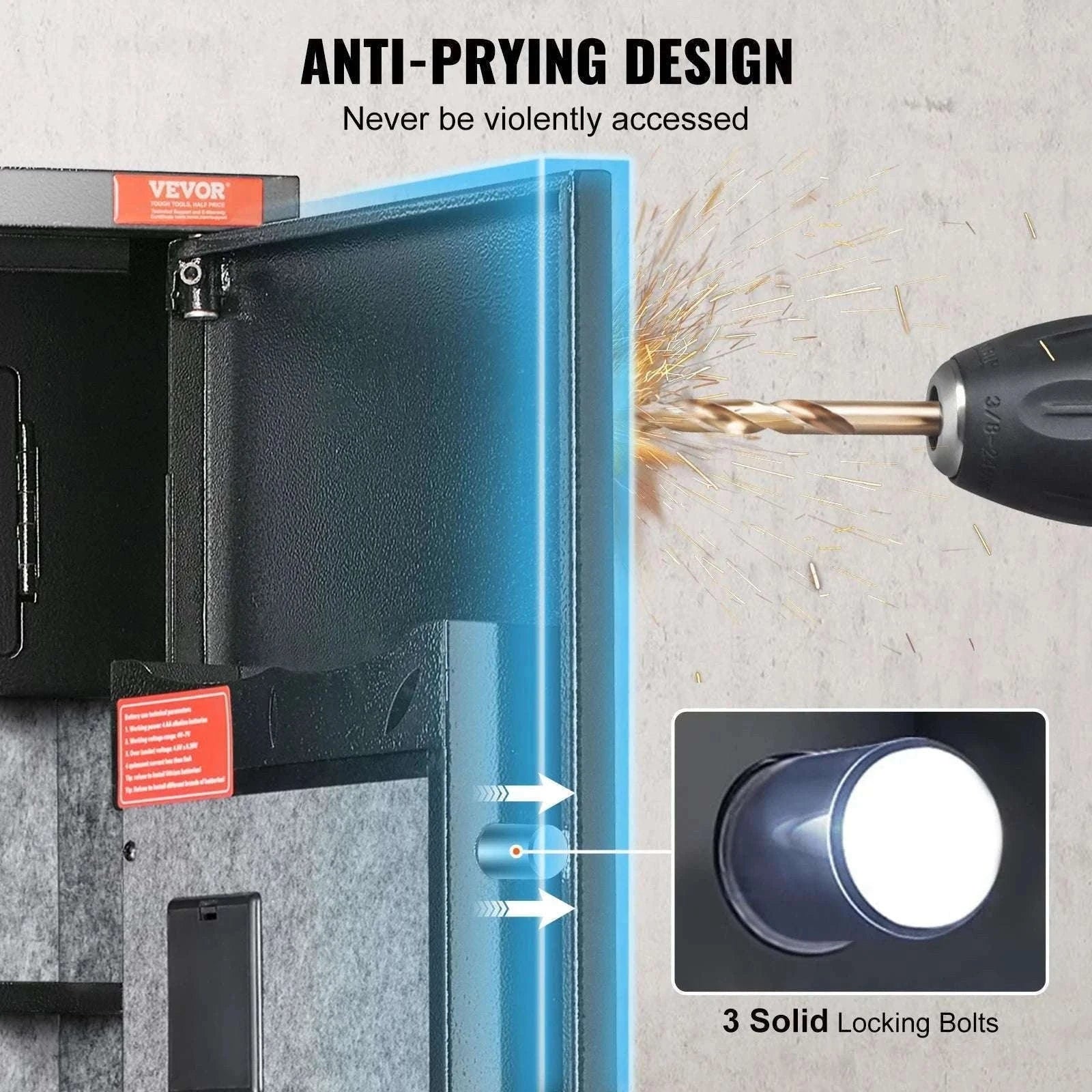 Rifle Gun Safe Cabinet with Digital Keypad or Fingerprint Lock-6-8 with Locker / spain