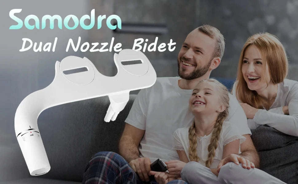 Right/Left Hand Bidet Sprayer with Dual Nozzle by Samodra-3-8 Left Hand / GERMANY