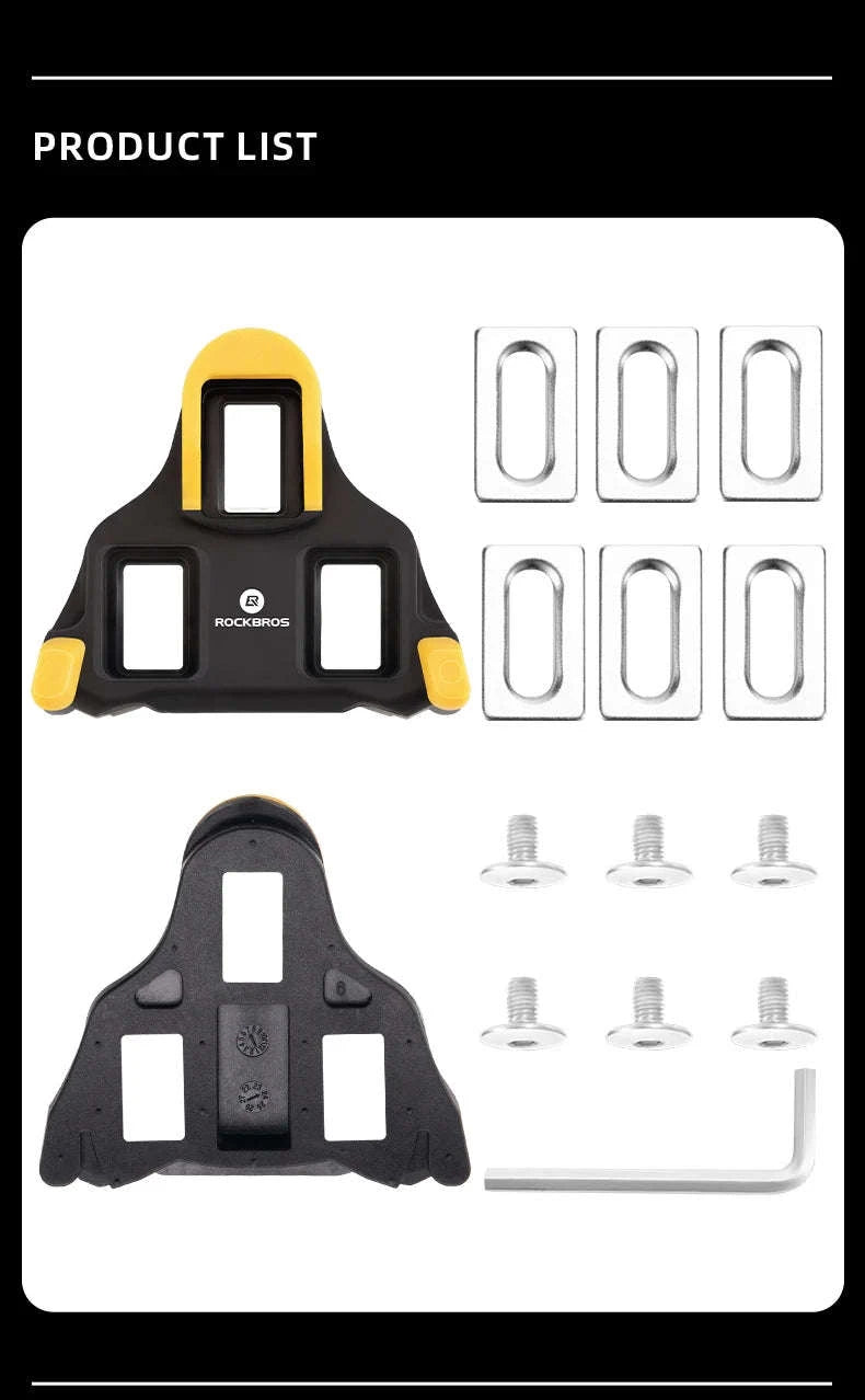 Road Bike Cleats for SPD-SL Pedals Anti-Slip Cycling Cleat Set-RD2-C