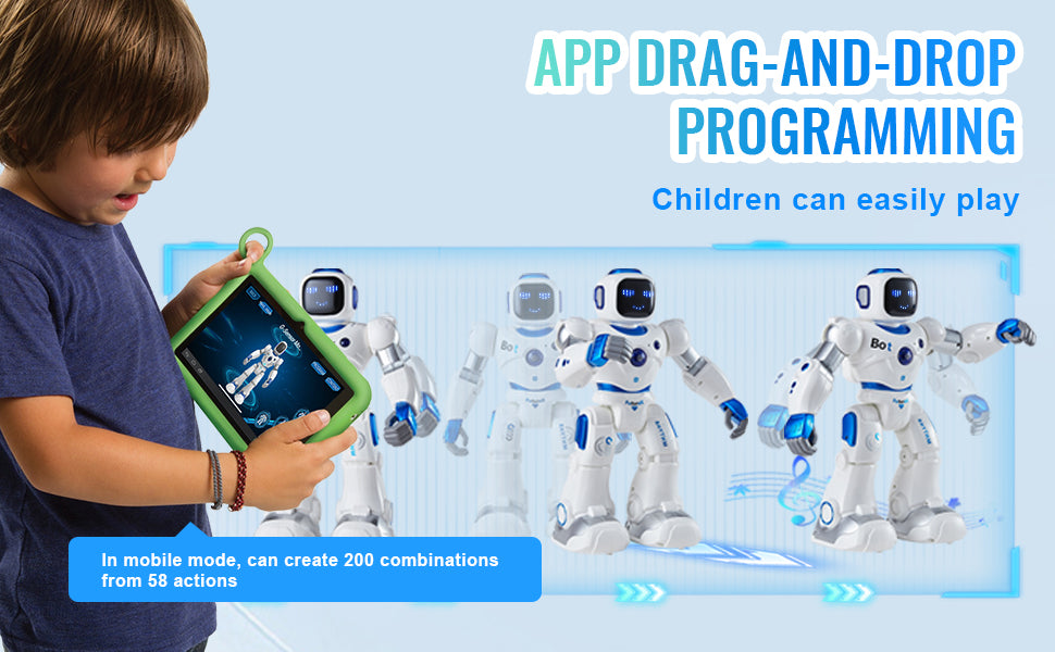 Inteligentná RC robotická hračka s ovládaním cez aplikáciu, hlasovými príkazmi a programovaním