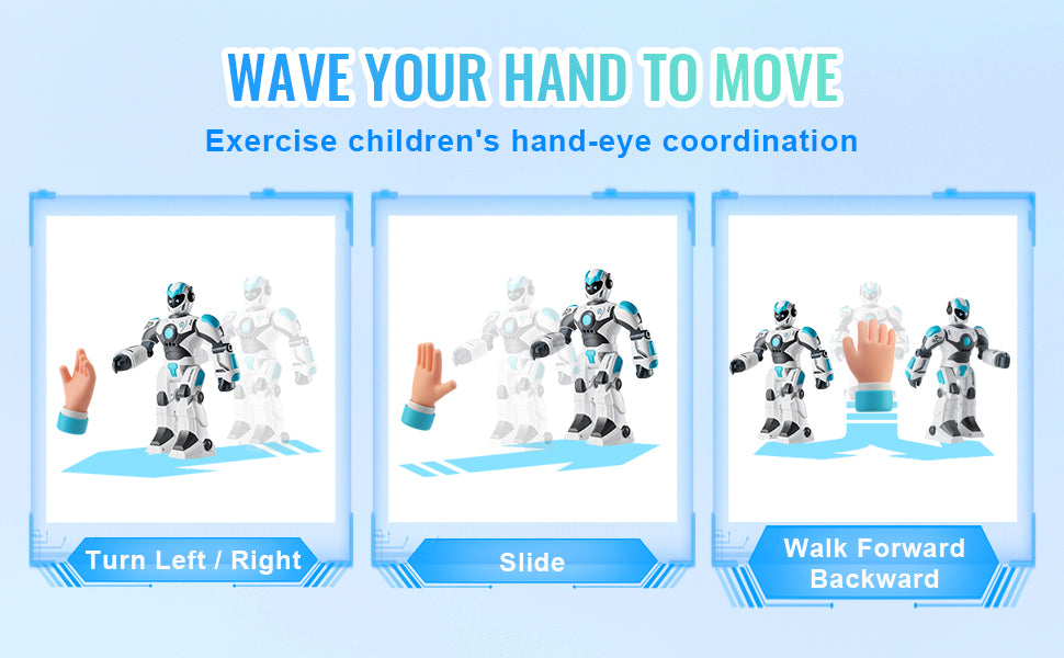 Jouet Robot Intelligent RC avec Contrôle Vocal, Gestes et Programmation
