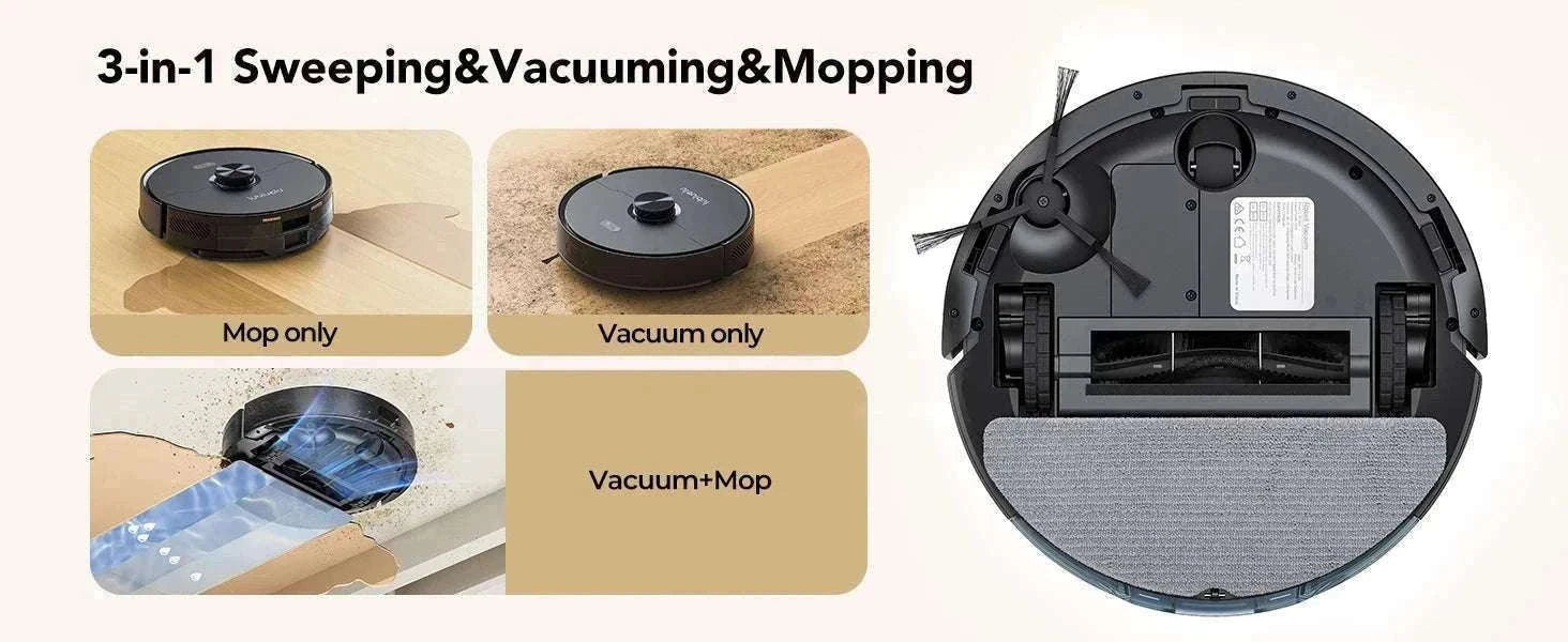Robot Vacuum Mop Combo 5500Pa LiDAR Navigation Smart App Control-L15ultra / AU / Australia