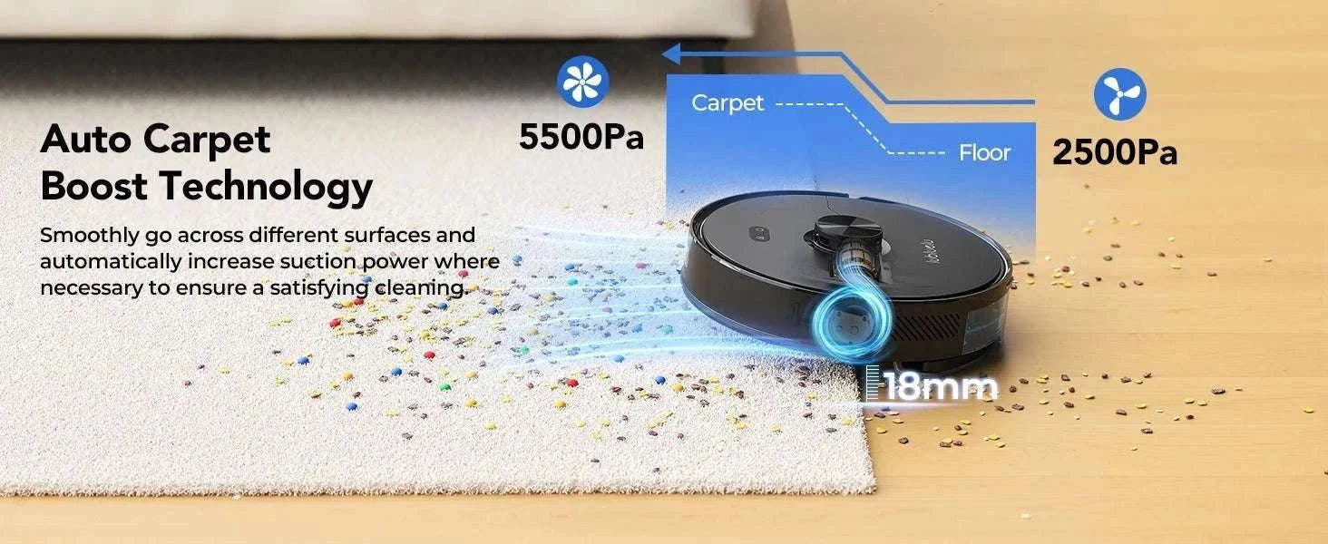 Robot Vacuum Mop Combo 5500Pa LiDAR Navigation Smart App Control-L15ultra / AU / Australia