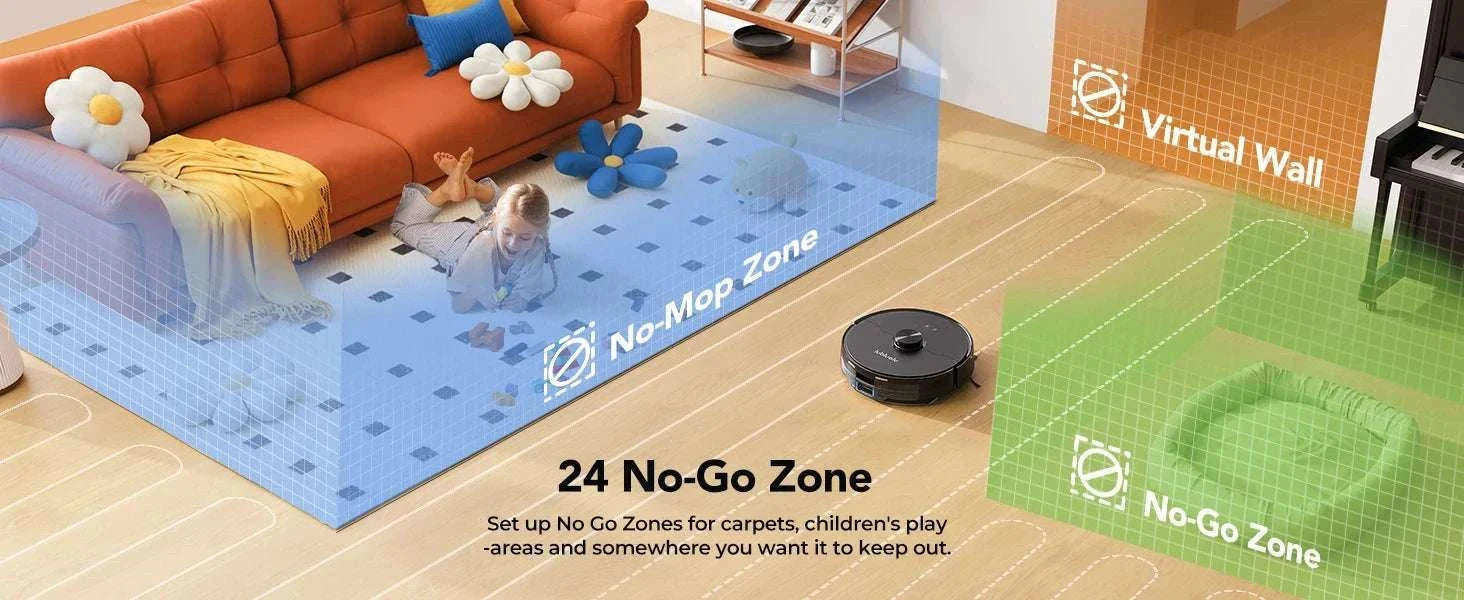 Robot Vacuum Mop Combo 5500Pa LiDAR Navigation Smart App Control-L15ultra / AU / Australia