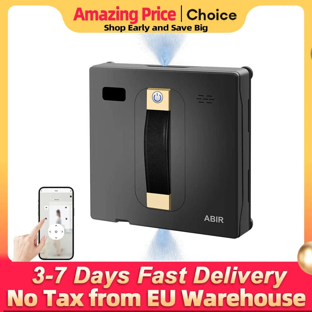 Robot Window Cleaner ABIR WD8 with Dual Spray and Smart Navigation-spain / Yes