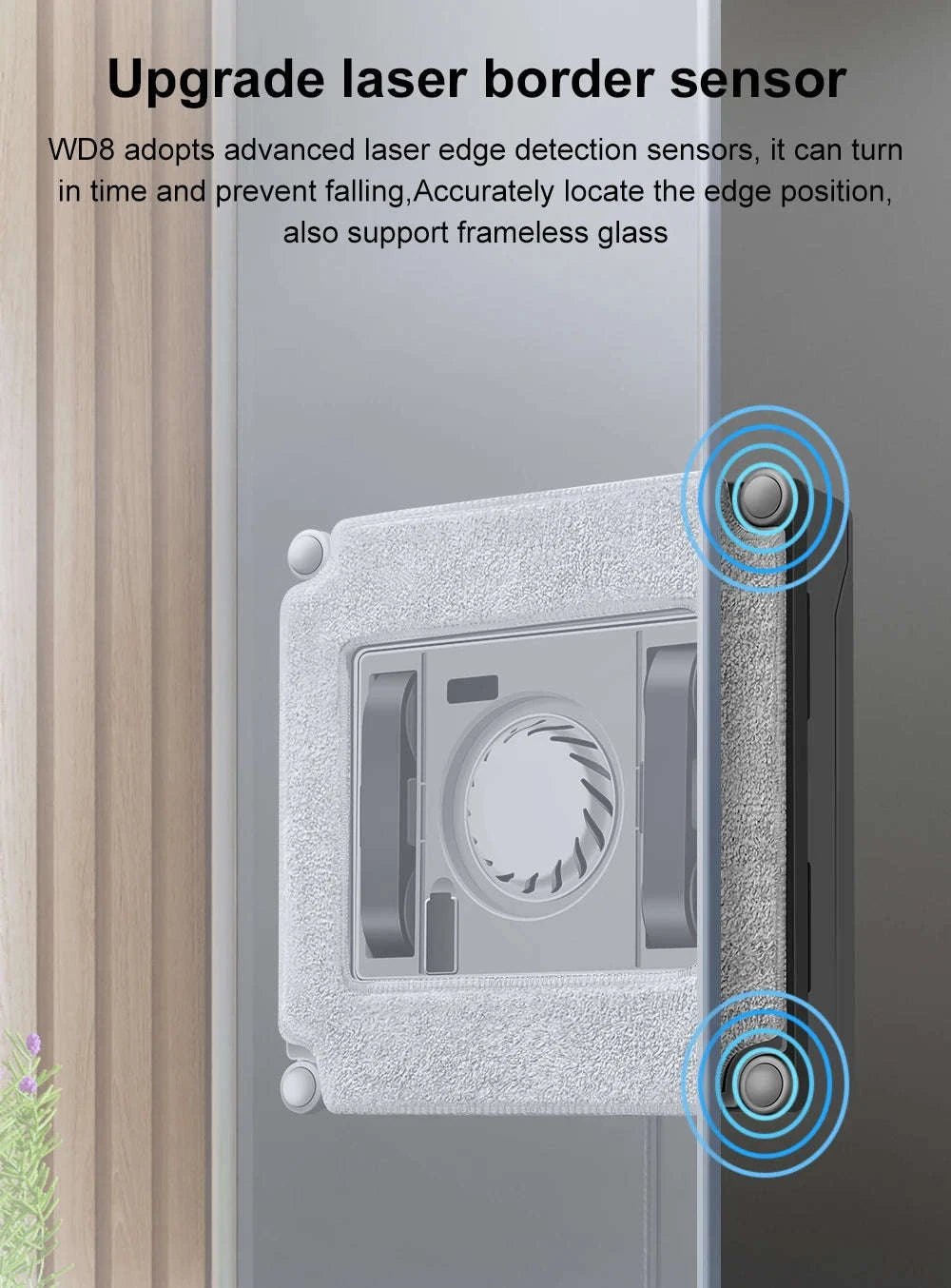 Robot Window Cleaner ABIR WD8 with Dual Spray and Smart Navigation-spain / Yes