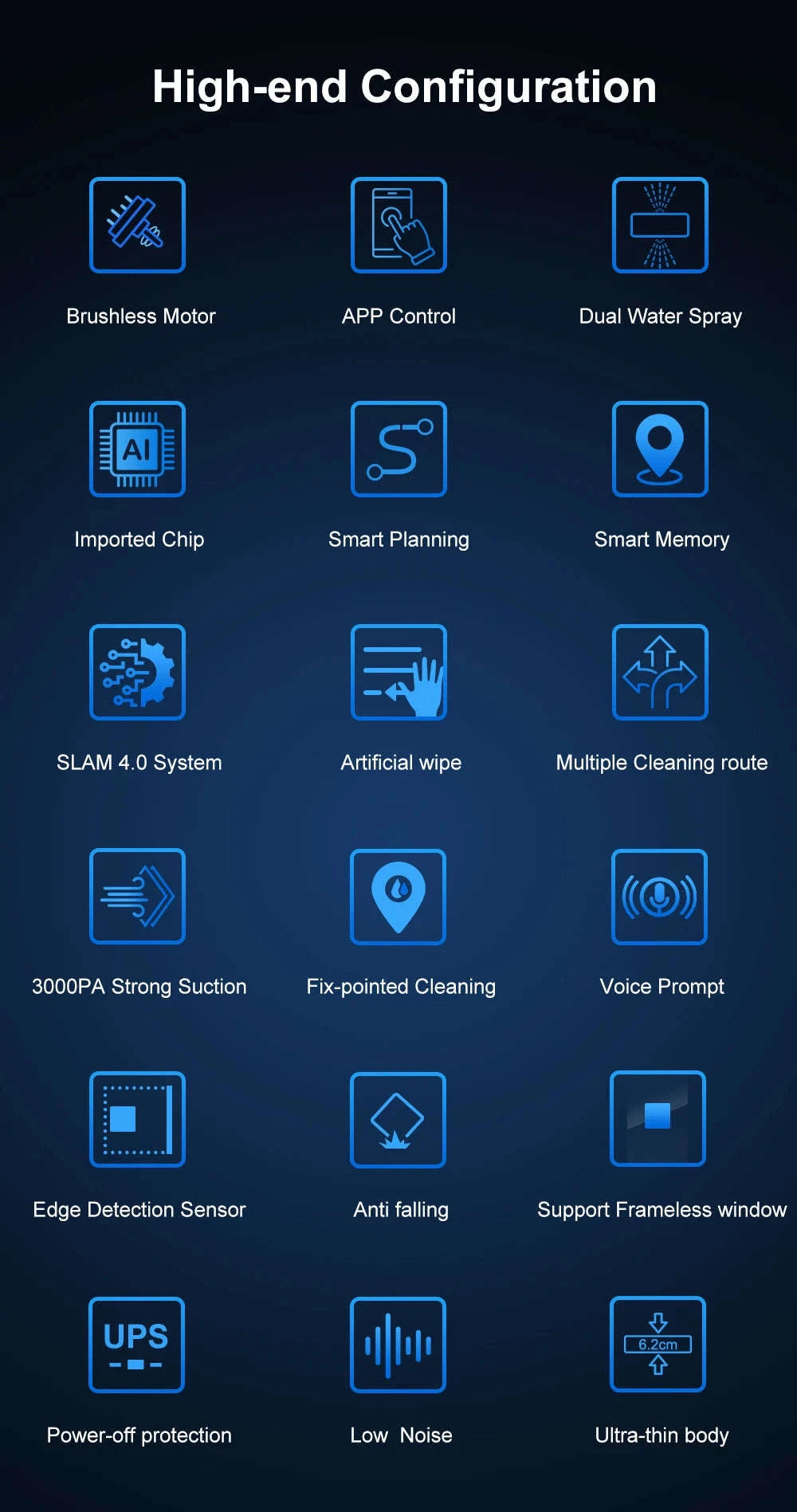 Robot Window Cleaner ABIR WD8 with Dual Spray and Smart Navigation-spain / Yes