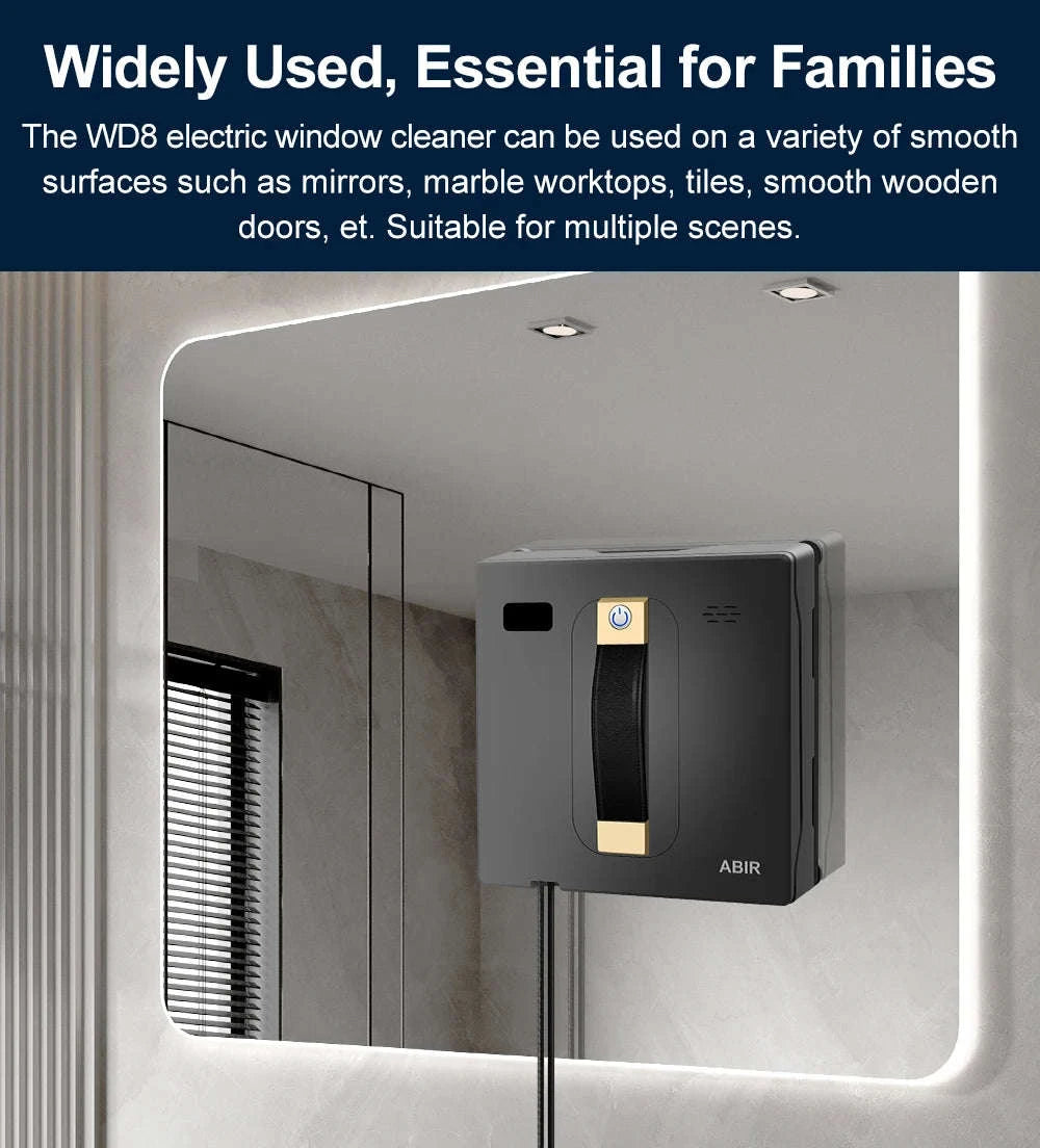 Robot Window Cleaner ABIR WD8 with Dual Spray and Smart Navigation-spain / Yes