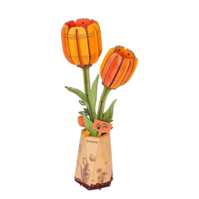 Robotime 3D Wooden Puzzle Flowers Bouquet Craft Kit-TW071 / UNITED KINGDOM