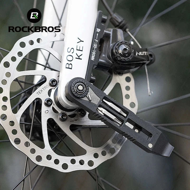 ROCKBROS Bicycle Multi-Tool Kit with Ratchet Wrench & Tire Levers-Default Title