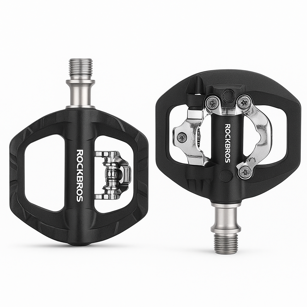 Dual-Purpose Bicycle Pedals with Sealed Bearings
