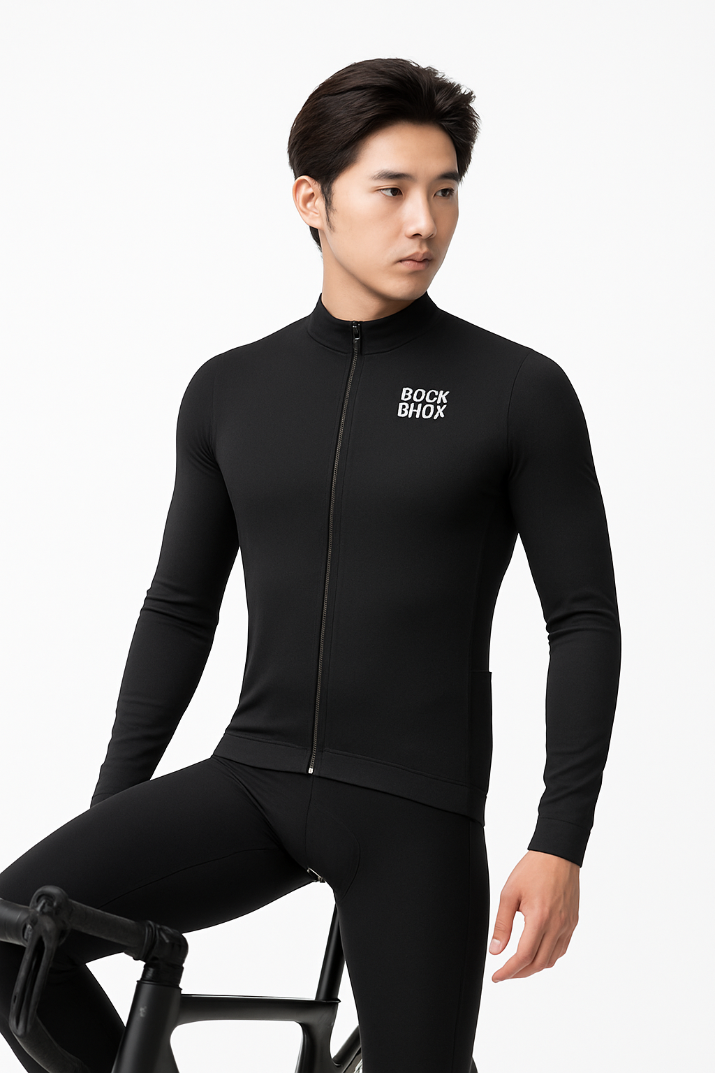 Men’s Thermal Cycling Jersey Windproof Fleece for Cold Weather Riding