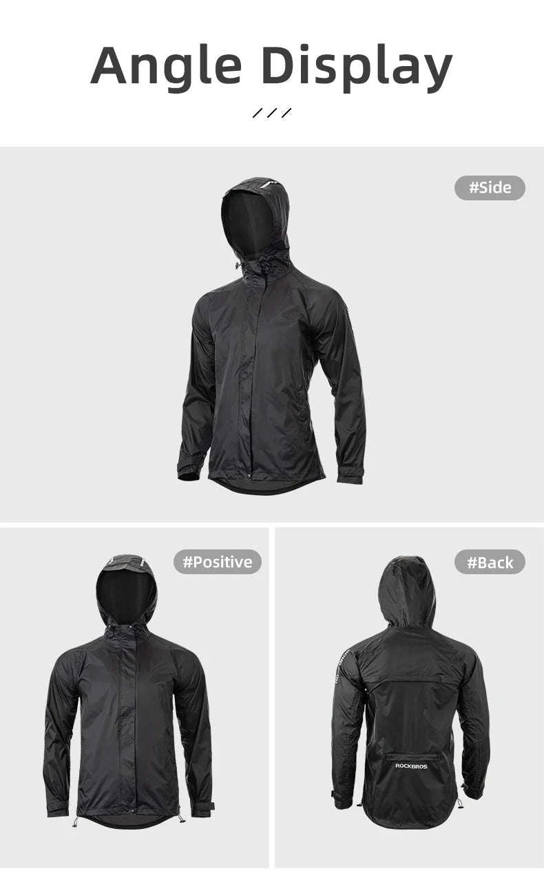 ROCKBROS Cycling Waterproof Jacket-YPY013BK / EUR-M / Poland
