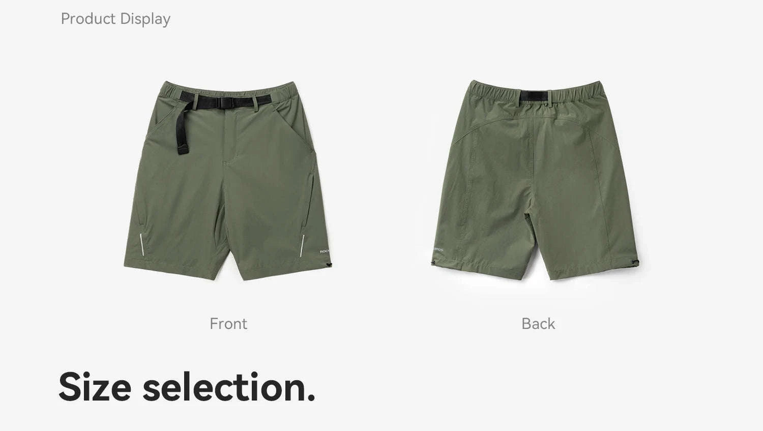 ROCKBROS Quick Dry Cycling Shorts with Belt for Running & Hiking-YPK055 / EUR 4XL