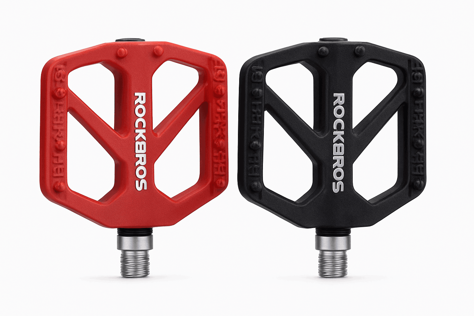 ROCKBROS Wide Platform Bike Pedals Anti-Skid Bearing MTB Road Cycling-Black