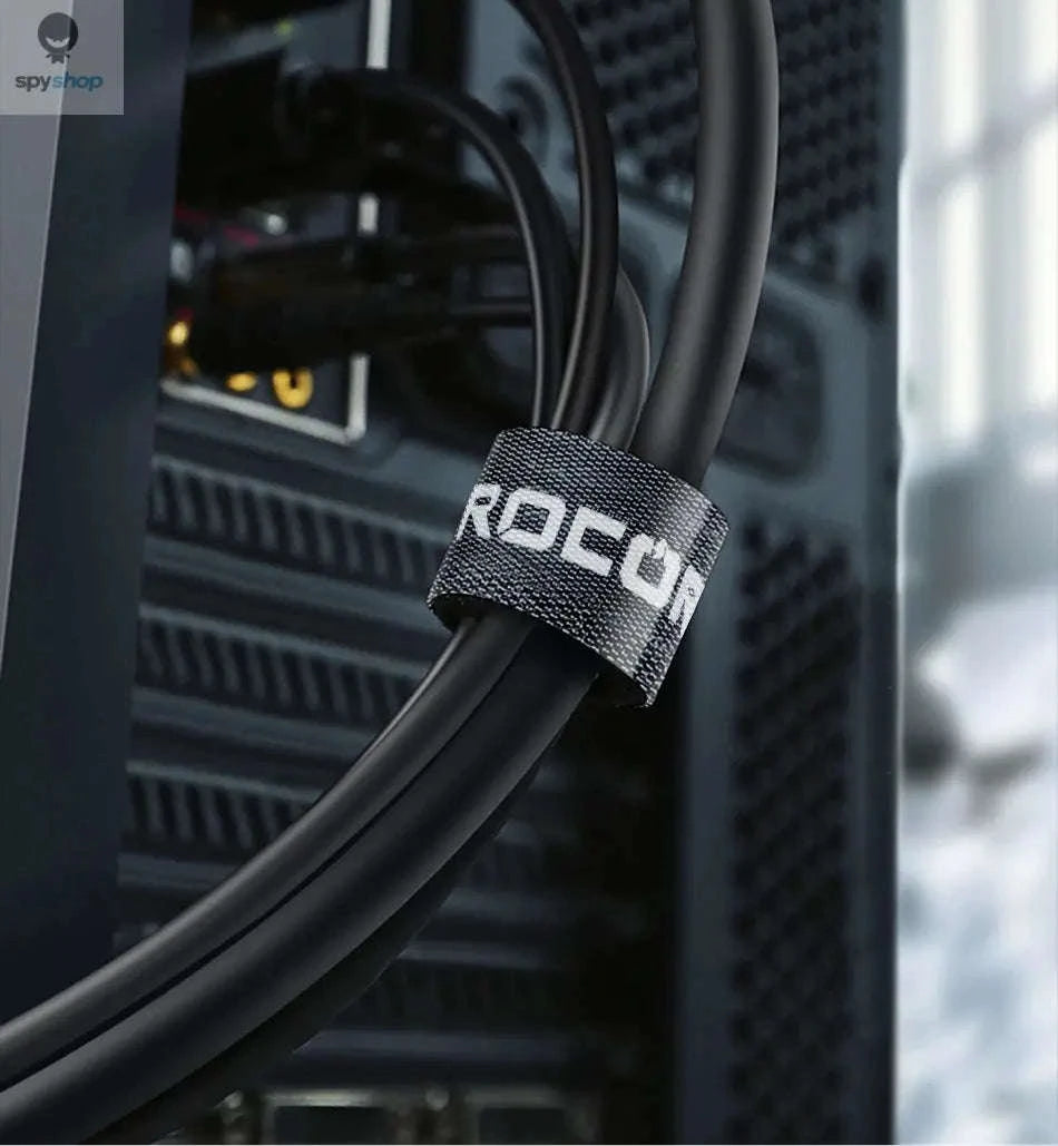 Rocoren Cable Organizer Wire Winder – Tangle-Free Cord Control for Home & Office-5M Black