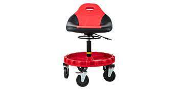 Rolling Garage Stool with Wheels & Tool Tray, 300 lb Capacity-United States