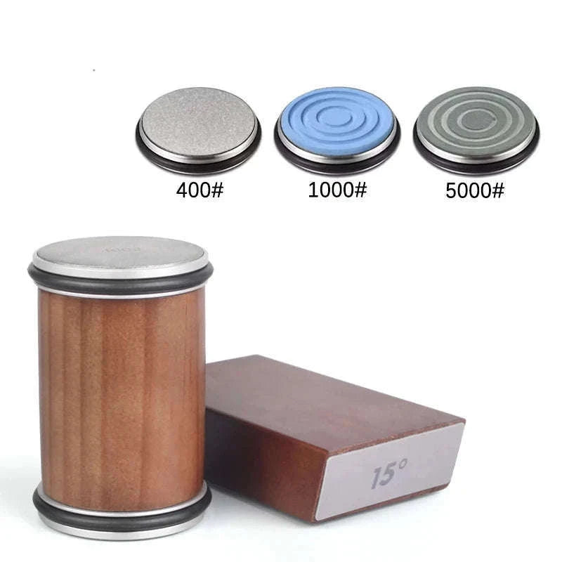 Rolling Knife Sharpener Kit for 15° and 20° Knife Edges-W Set / Ship With24h
