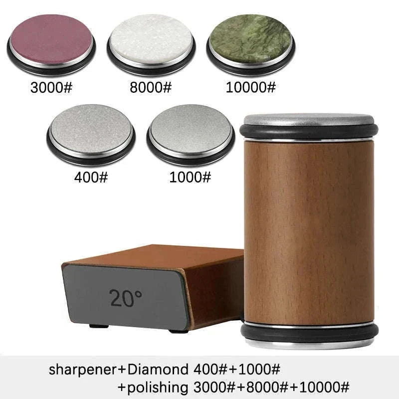 Rolling Knife Sharpener with Dual Angle Guide and Diamond Stones-H Set / Ship With 24H / China Mainland