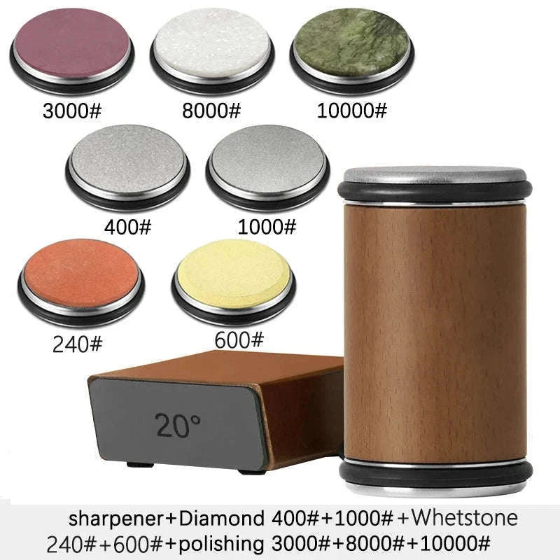 Rolling Knife Sharpener with Dual Angle Guide and Diamond Stones-H Set / Ship With 24H / China Mainland
