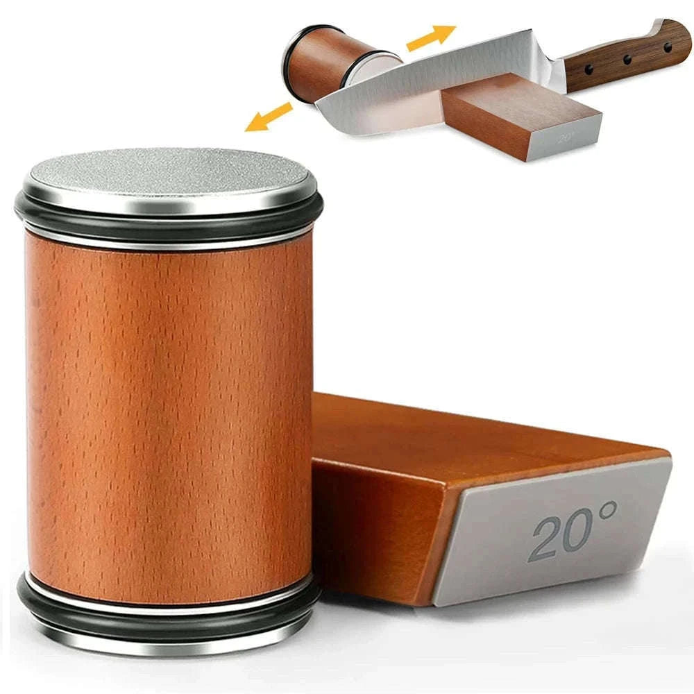 Rolling Knife Sharpener with Dual Angle Guide and Diamond Stones-H Set / Ship With 24H / China Mainland