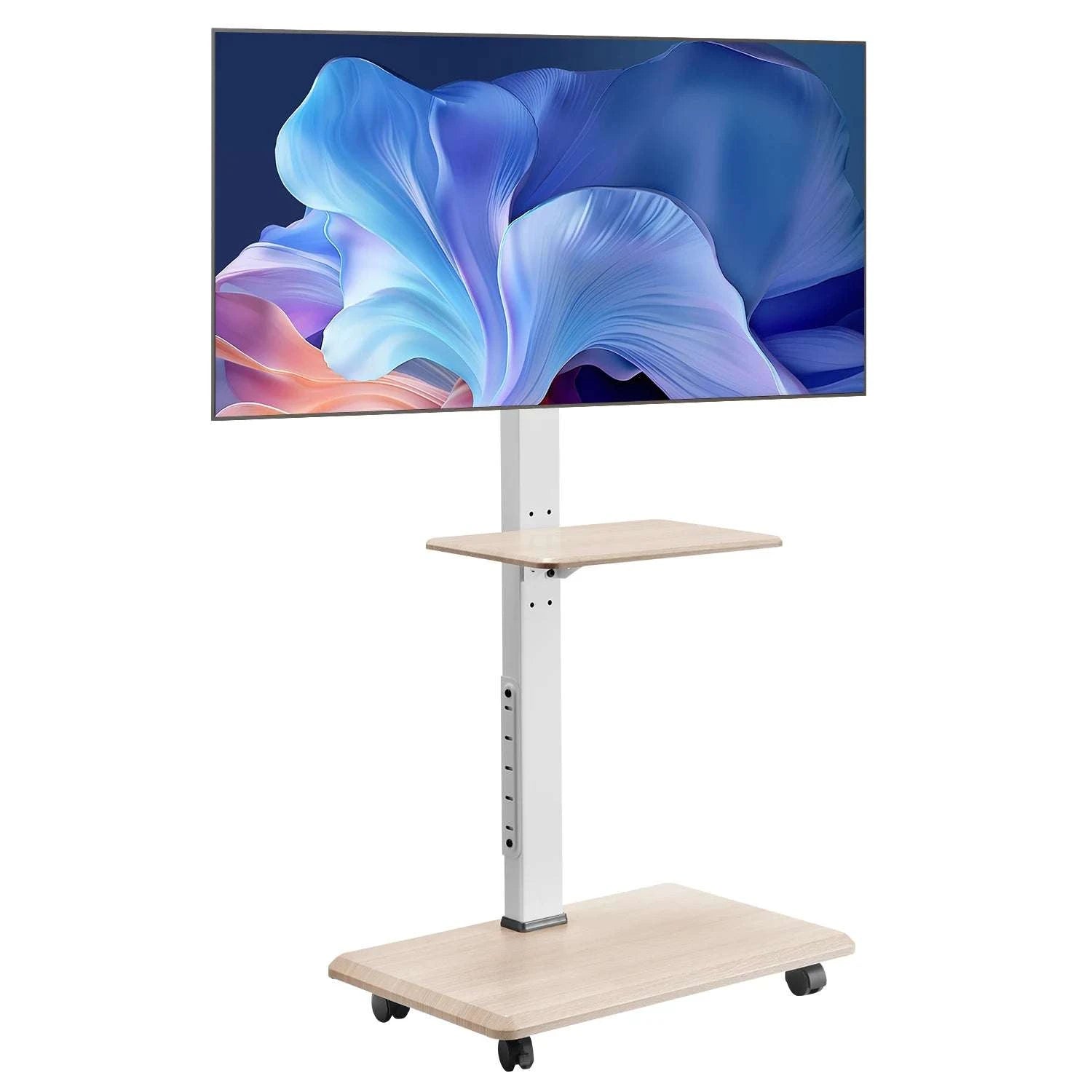 Rolling TV Stand for 32–70 Inch Screens with Wheels & Height Adjust-99 lbs / United States