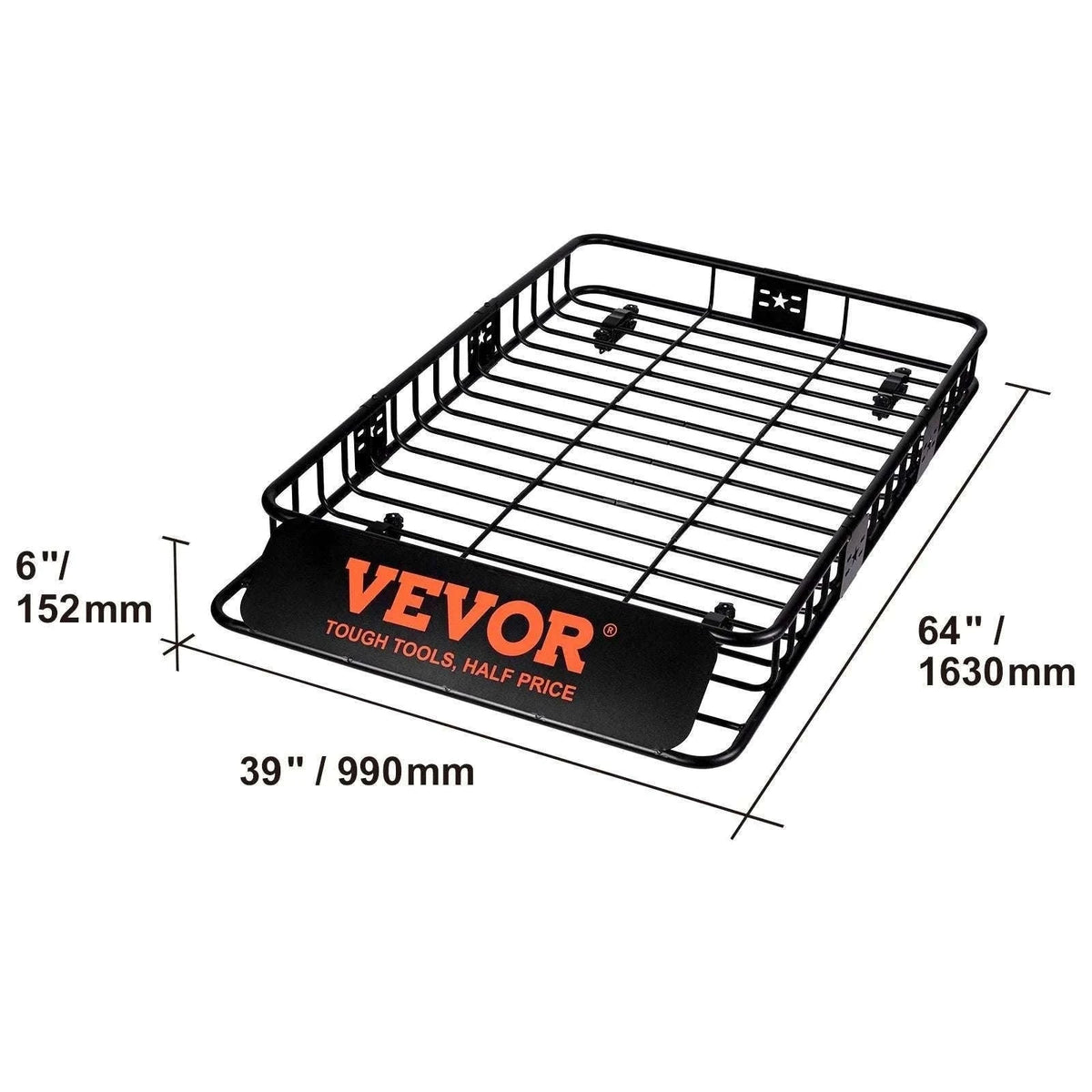 Roof Rack Cargo Basket 200lb Heavy-Duty Rooftop Carrier-51 inches / United States