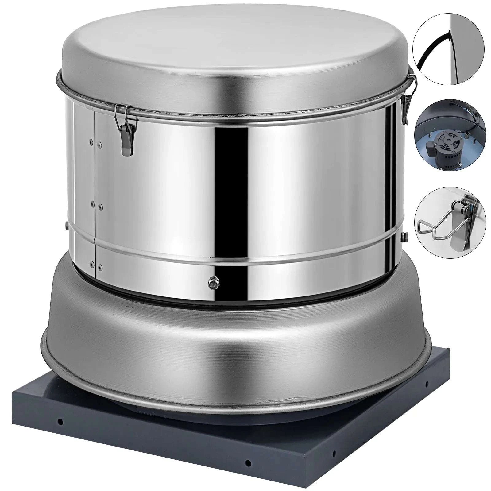 Roof Upblast Exhaust Fan 1400/2400 CFM 250W Restaurant Ventilation-2400cfm / United States
