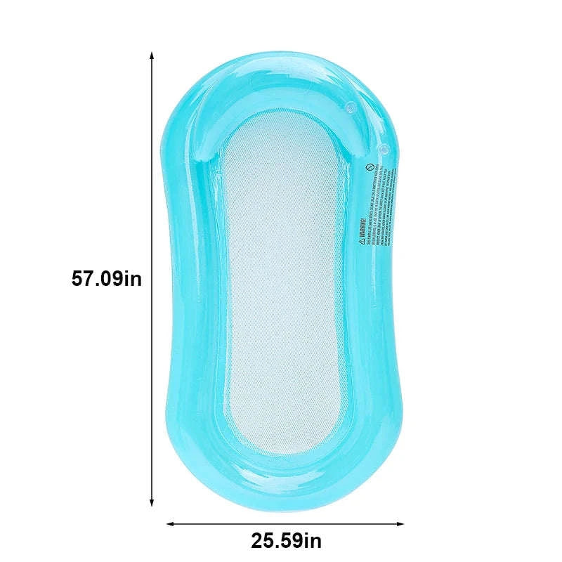 Rooxin 4-in-1 Inflatable Water Hammock – Versatile Pool Float-Blue-1