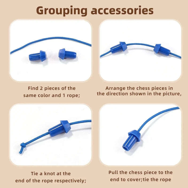Rope Puzzle Game Challenge Knots & Logic for Hands-On Fun-20CM