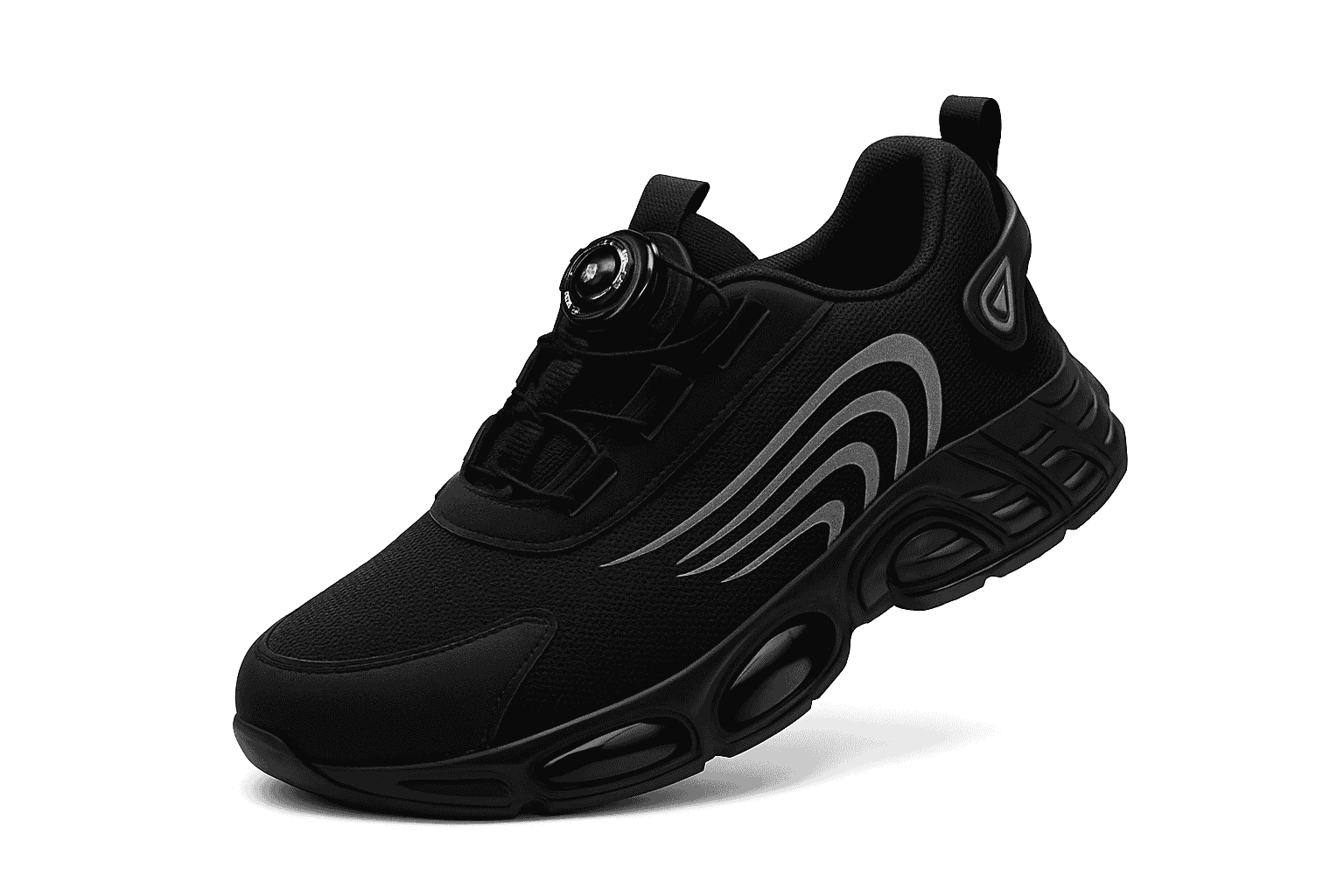 Rotary Button Anti-Impact Work Shoes for Men-D9071 / 38