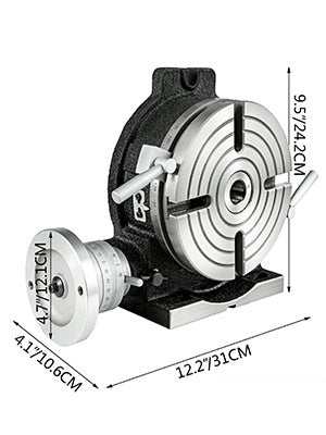 8" 200mm Fräsdrehplatte Horizontal Vertikal MT3 360° Präzision