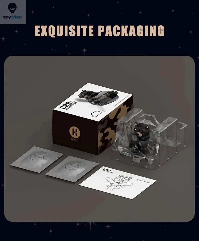 Rotating Airplane Pilot Bear Car Air Freshener-SCENTS MIXED 18PCS