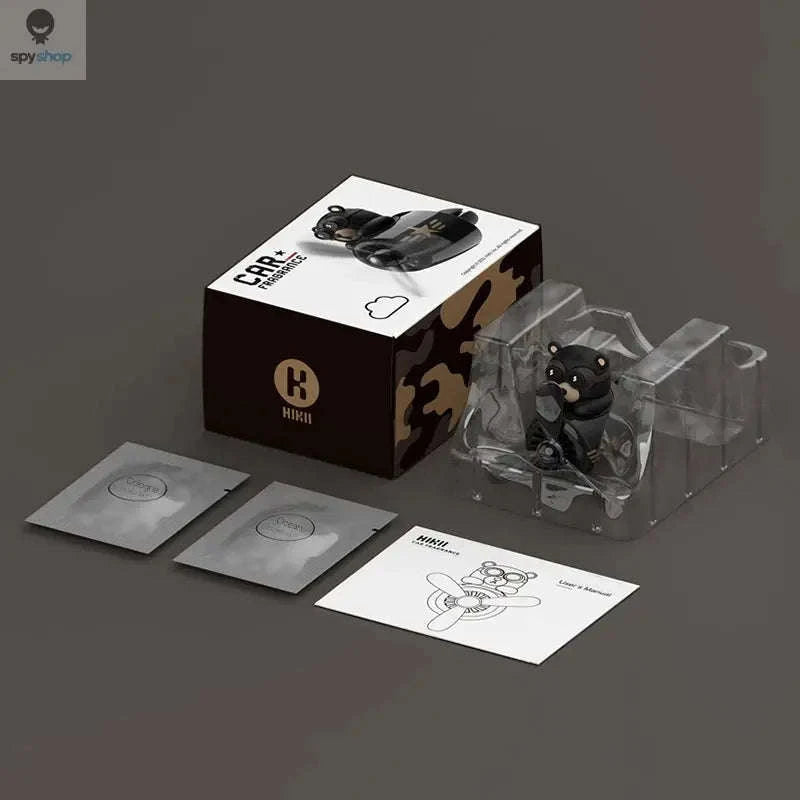 Rotating Airplane Pilot Bear Car Air Freshener-SCENTS MIXED 18PCS