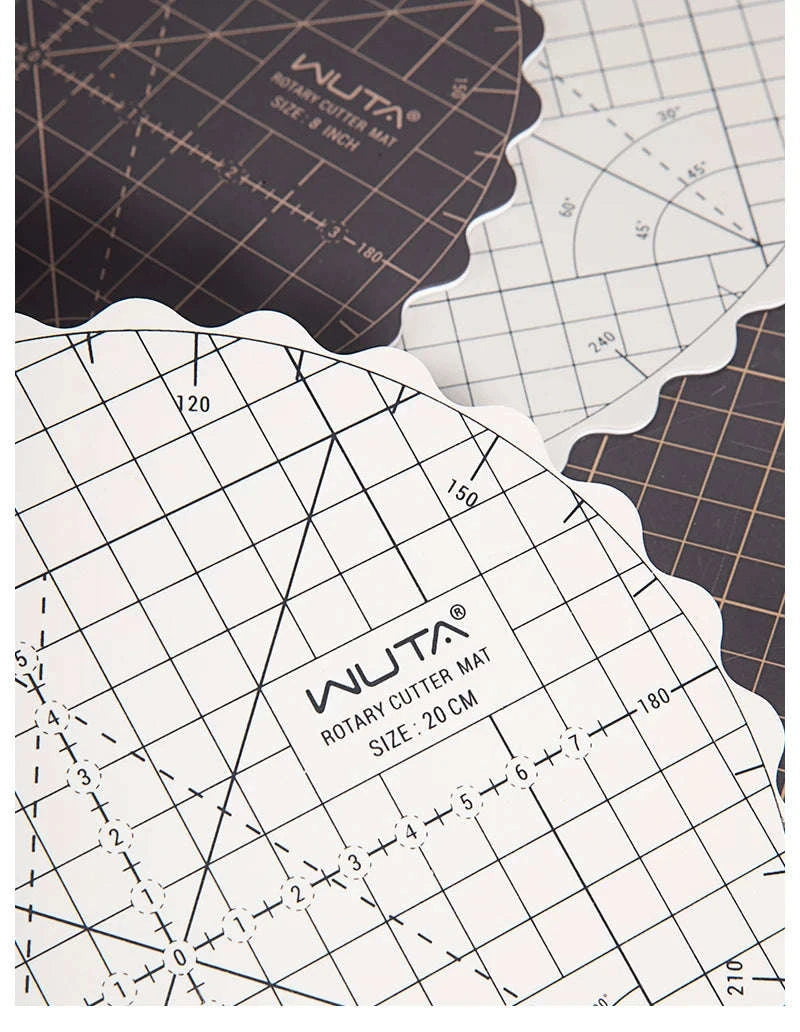 Rotating Self-Healing Cutting Mat Round PVC Craft Board 8"/12"-12 inch-1pcs / United States