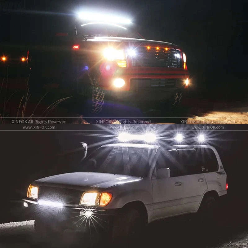 Round 12V 24V LED Work Light for Tractor and Off-Road Vehicles-1PC / China Mainland