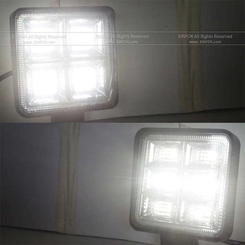 Round 12V 24V LED Work Light for Tractor and Off-Road Vehicles-1PC / China Mainland