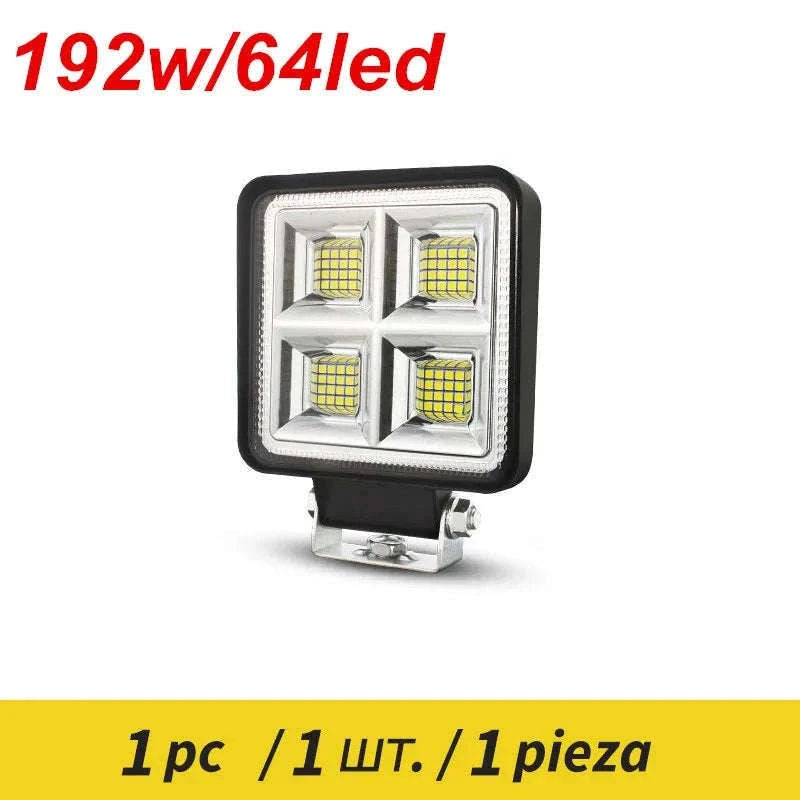 Round 12V 24V LED Work Light for Tractor and Off-Road Vehicles-1PC / China Mainland