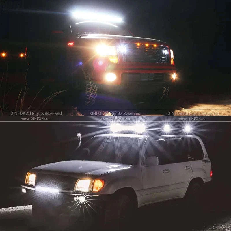 Round 12V 24V LED Work Light for Tractor and Off-Road Vehicles-1PC / China Mainland