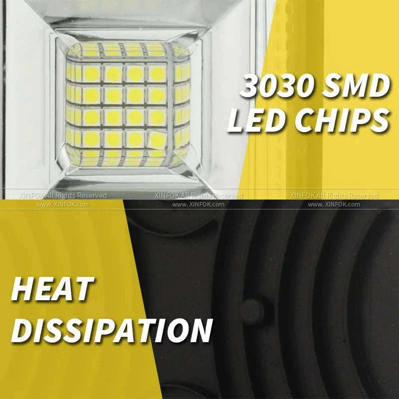 Round 12V 24V LED Work Light for Tractor and Off-Road Vehicles-1PC / China Mainland
