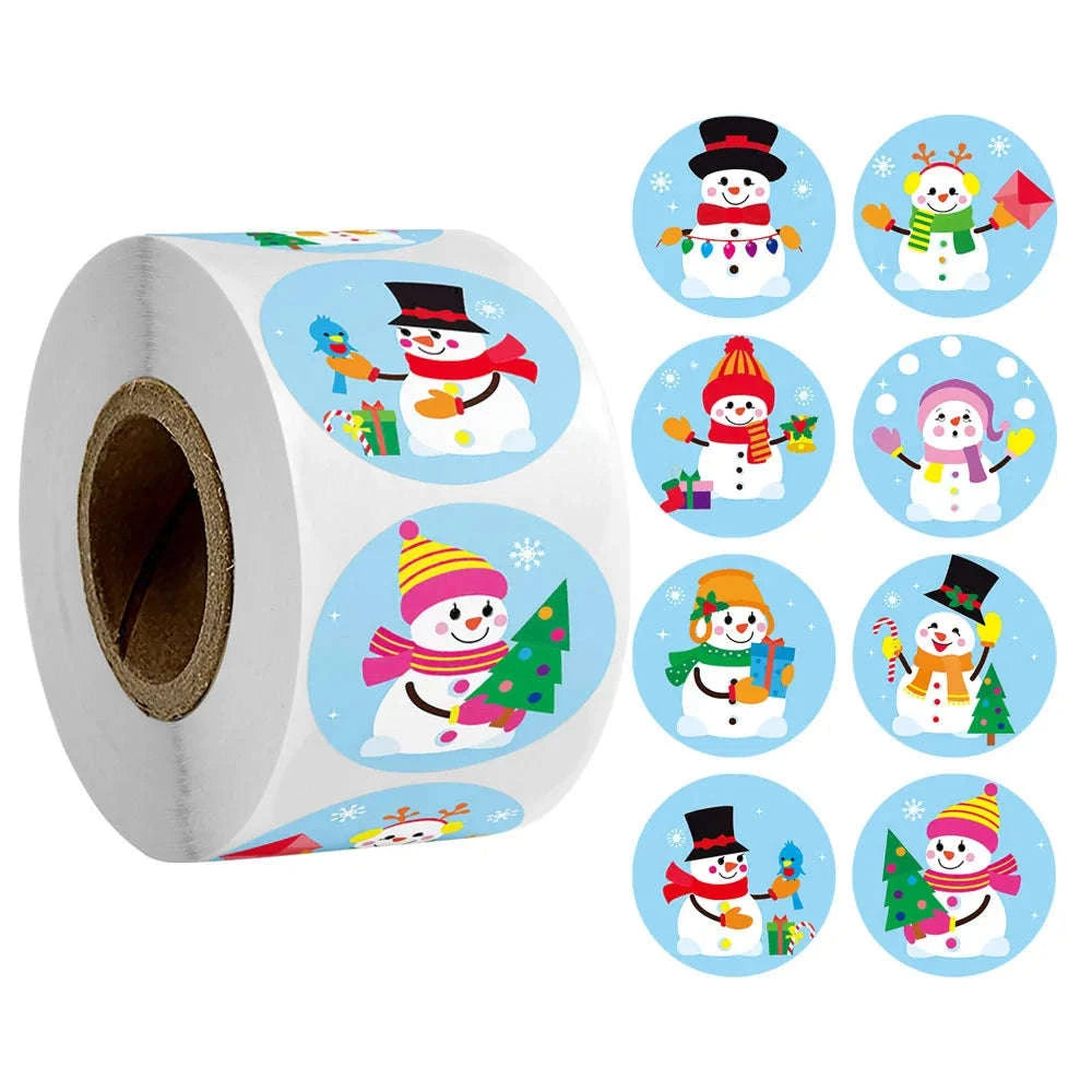 Round Kraft Thank You Stickers – 500pcs Natural Paper Labels-2 / Other