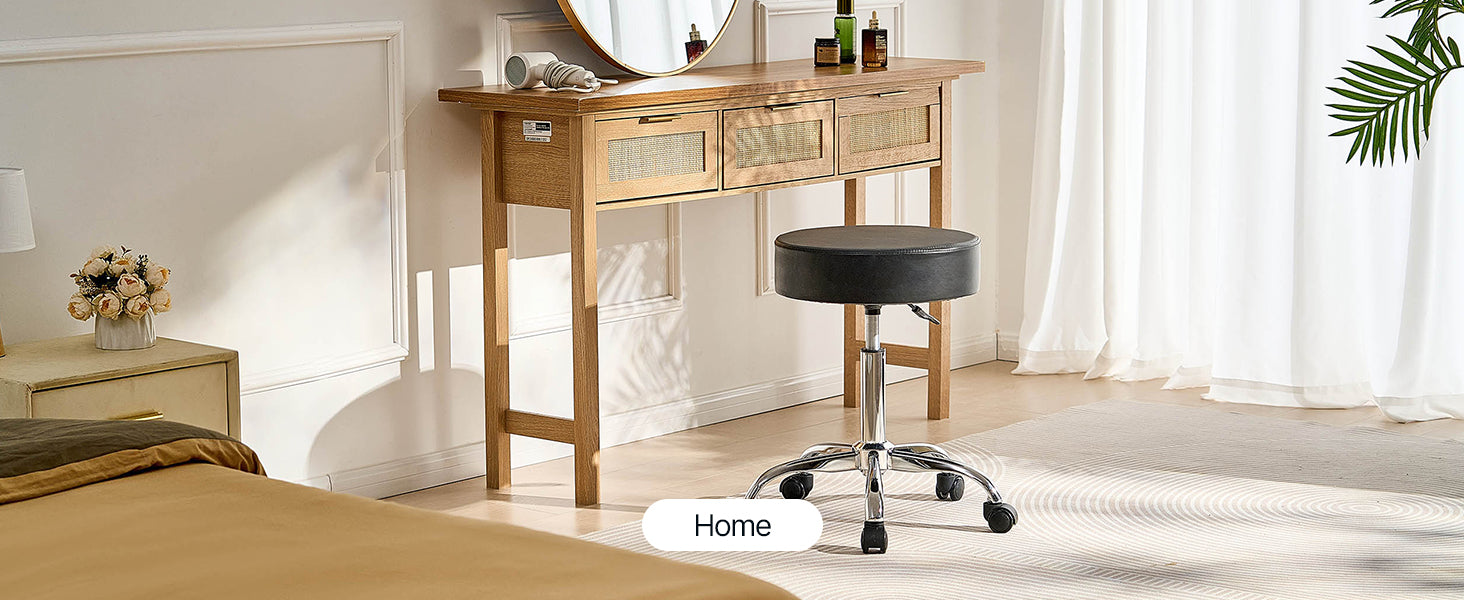 Rolling Stool Chair with Wheels 450 lb Capacity Adjustable Height