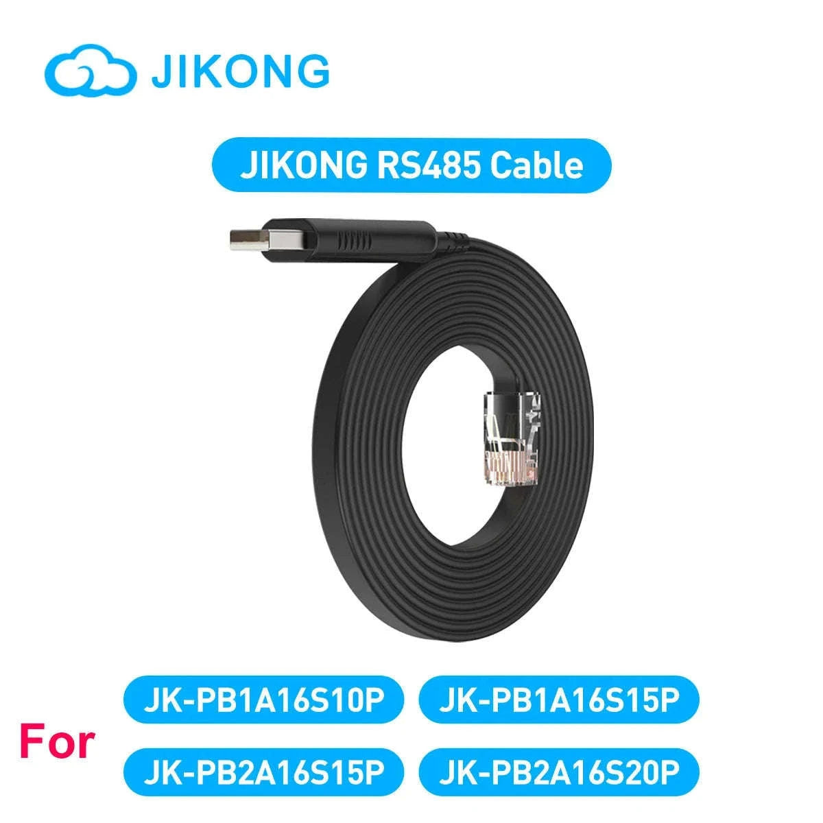 RS485 USB to RJ45 Cable, 2m for Smart BMS Connection-JK16
